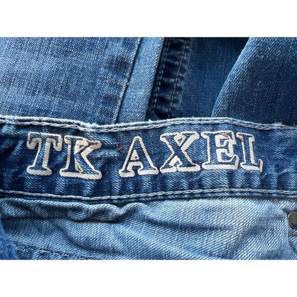 TK Axel Wolcott Jeans Size 34x32 Vintage Boot Cut Blue Medium Wash Western Rodeo - Picture 5 of 12